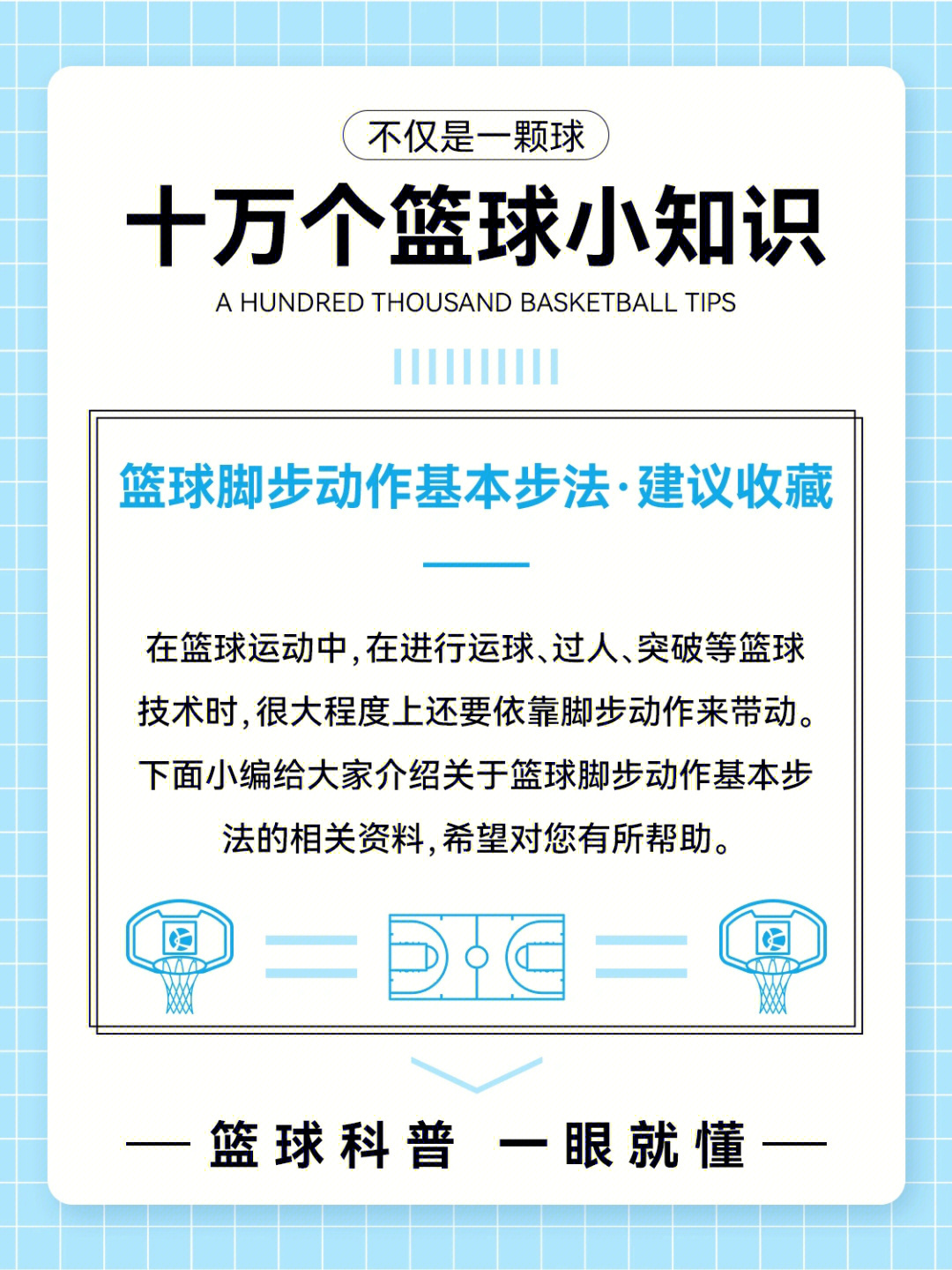 十万个篮球小知识73第7期丨篮球脚步的说明