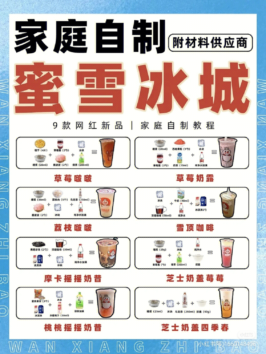 蜜雪冰城所有饮品名字图片