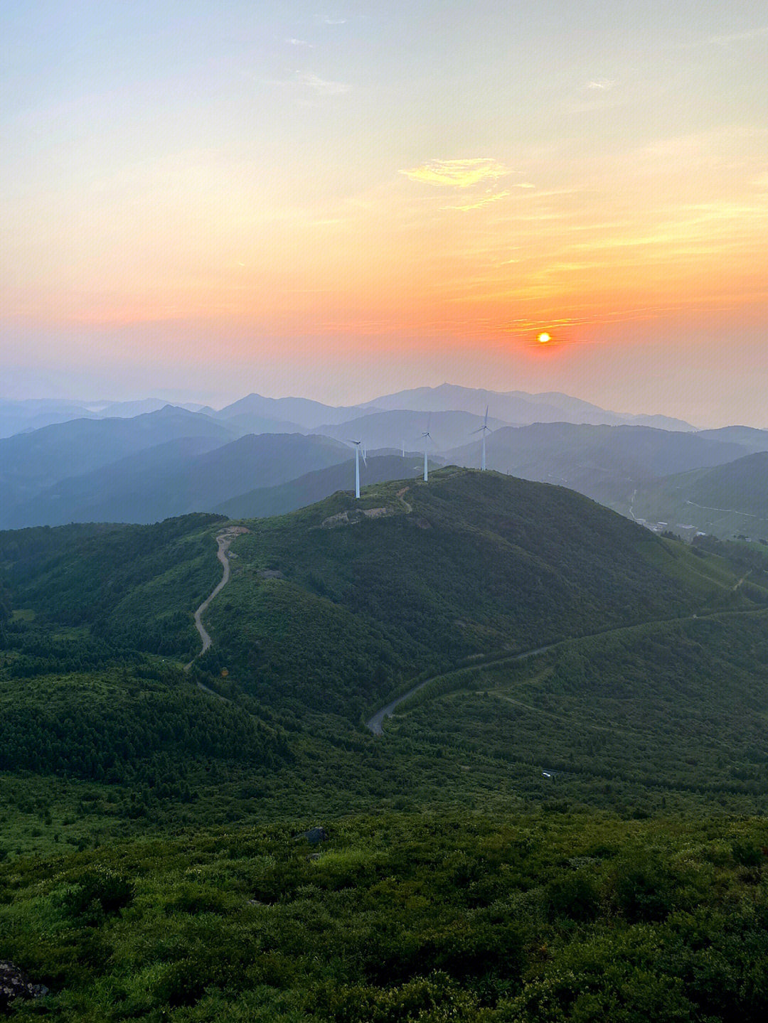 东白山日出照片图片