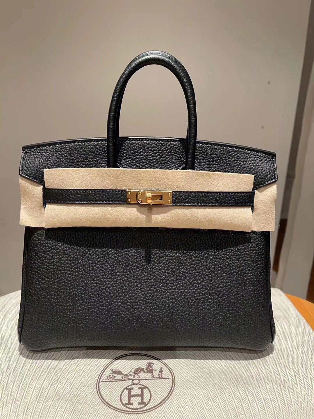 爱马仕birkin25黑金togou刻