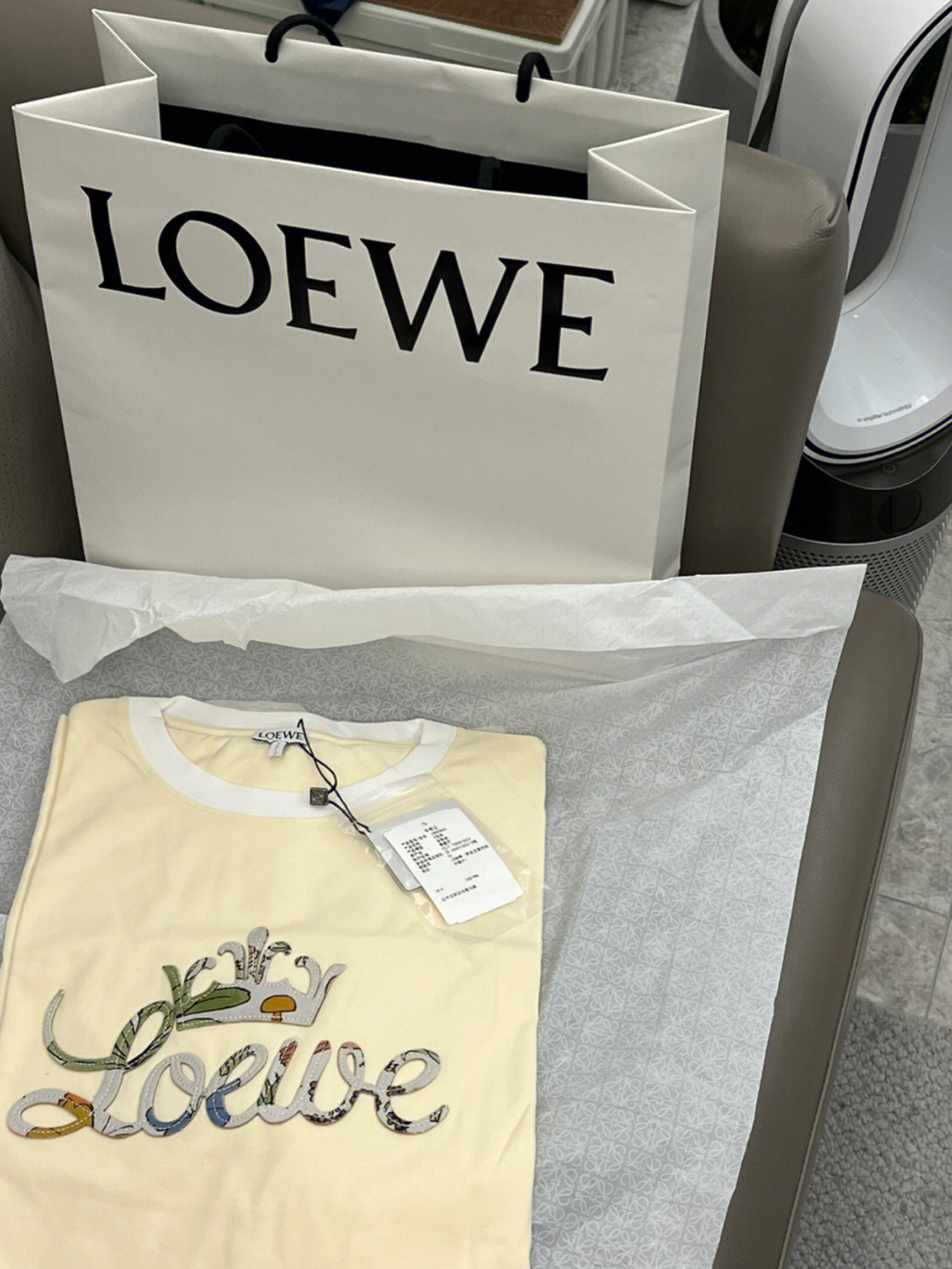 loewe皇冠刺绣t恤