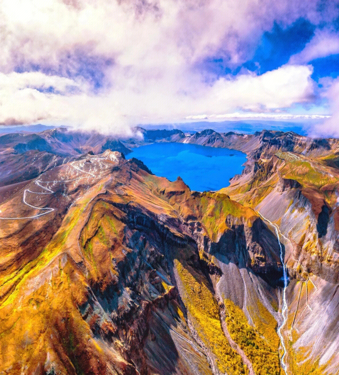 中国秋景地之长白山