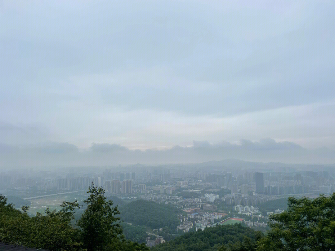 岳麓山山顶风景图片