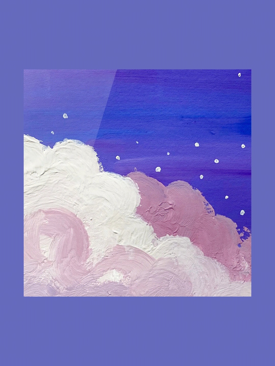 水粉云朵画法图片