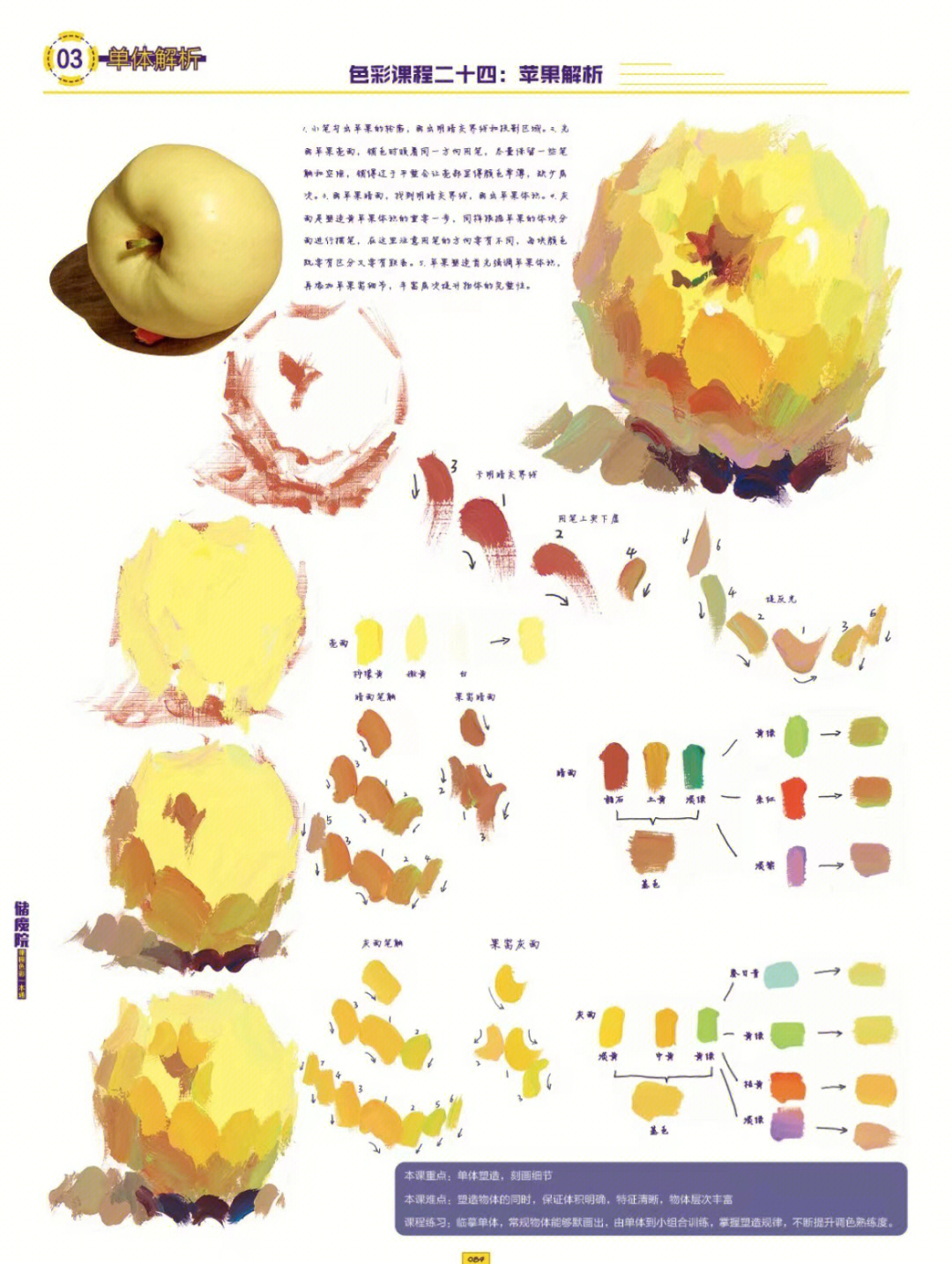 水果画法大合集色彩静物单体