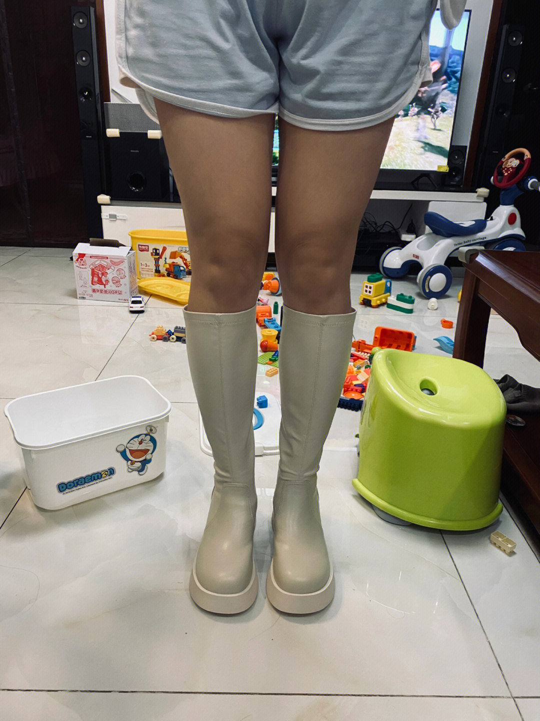 腿围3738的长筒靴