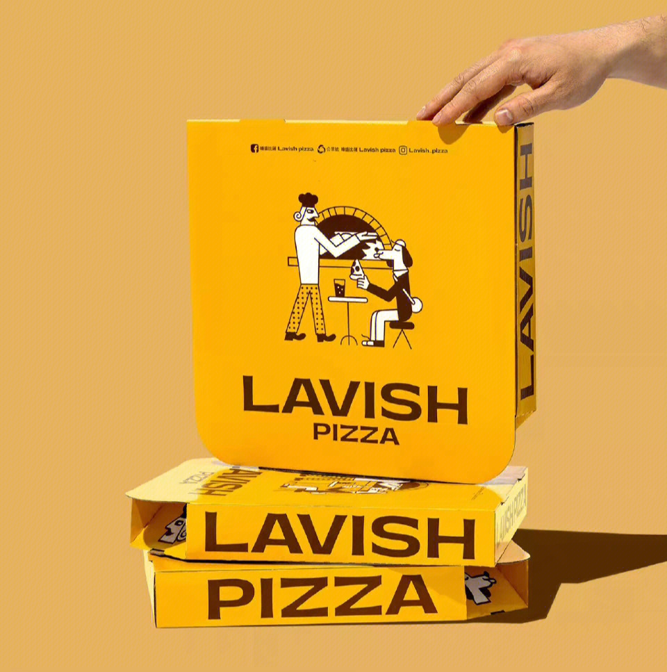 披萨盒结构图图片