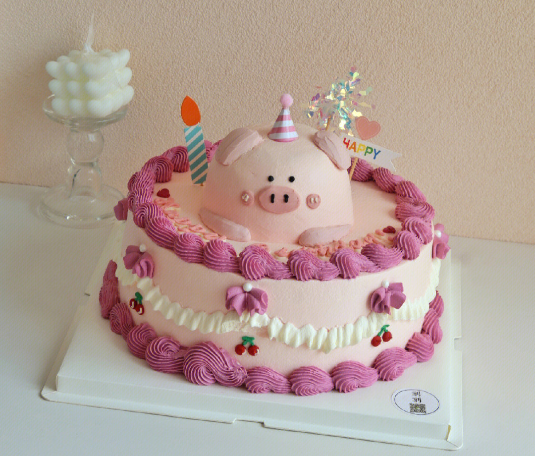 北京生日蛋糕10寸立体小猪款式