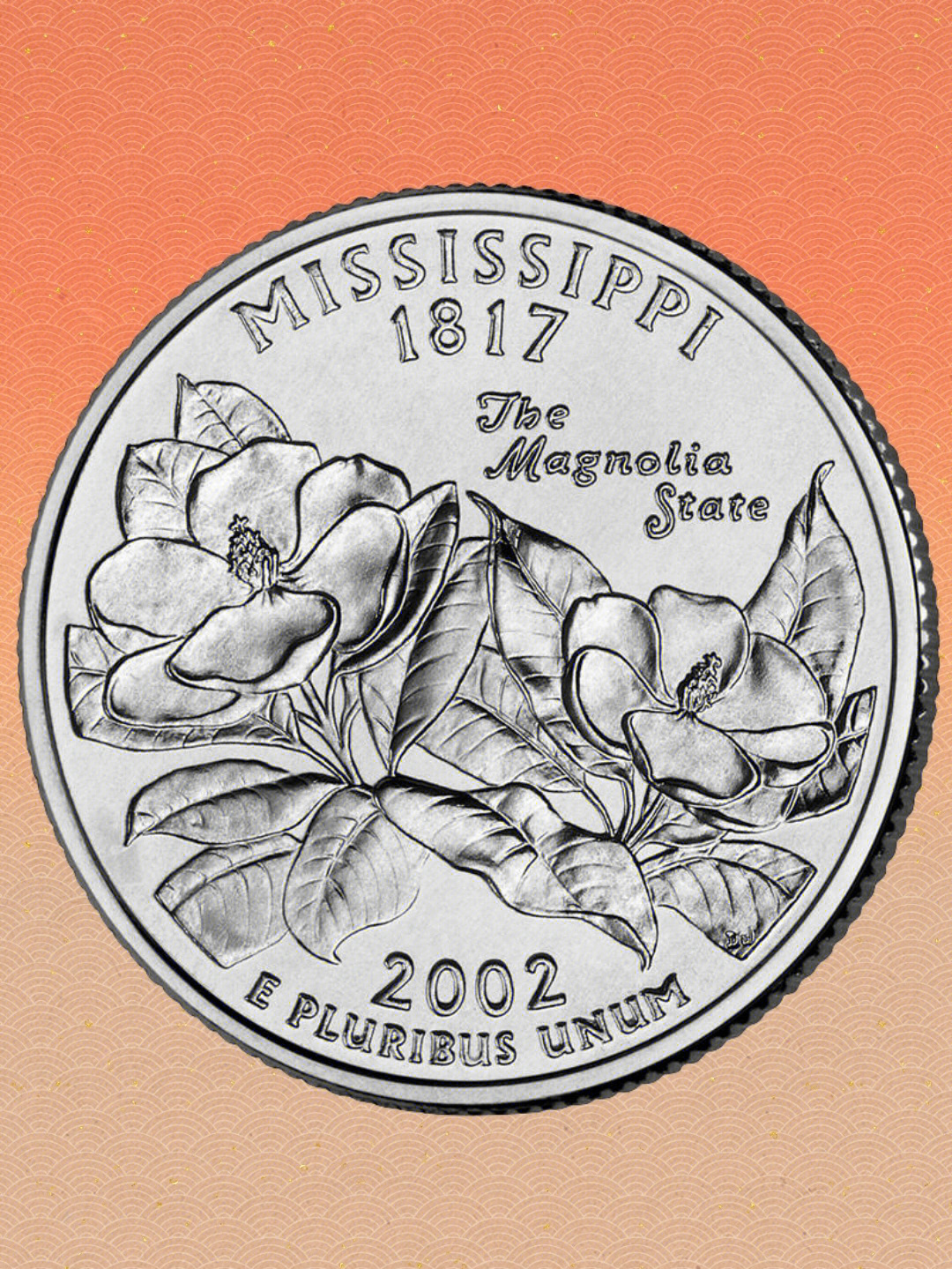 美国二十五美分硬币图片