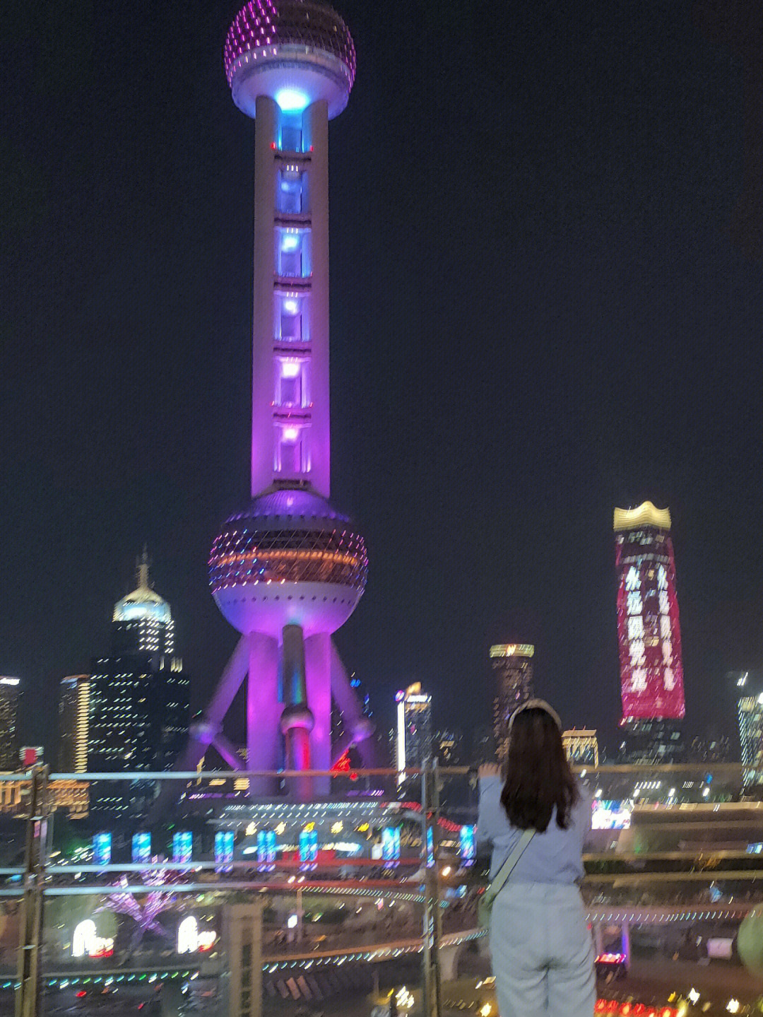 上海夜景自拍图片