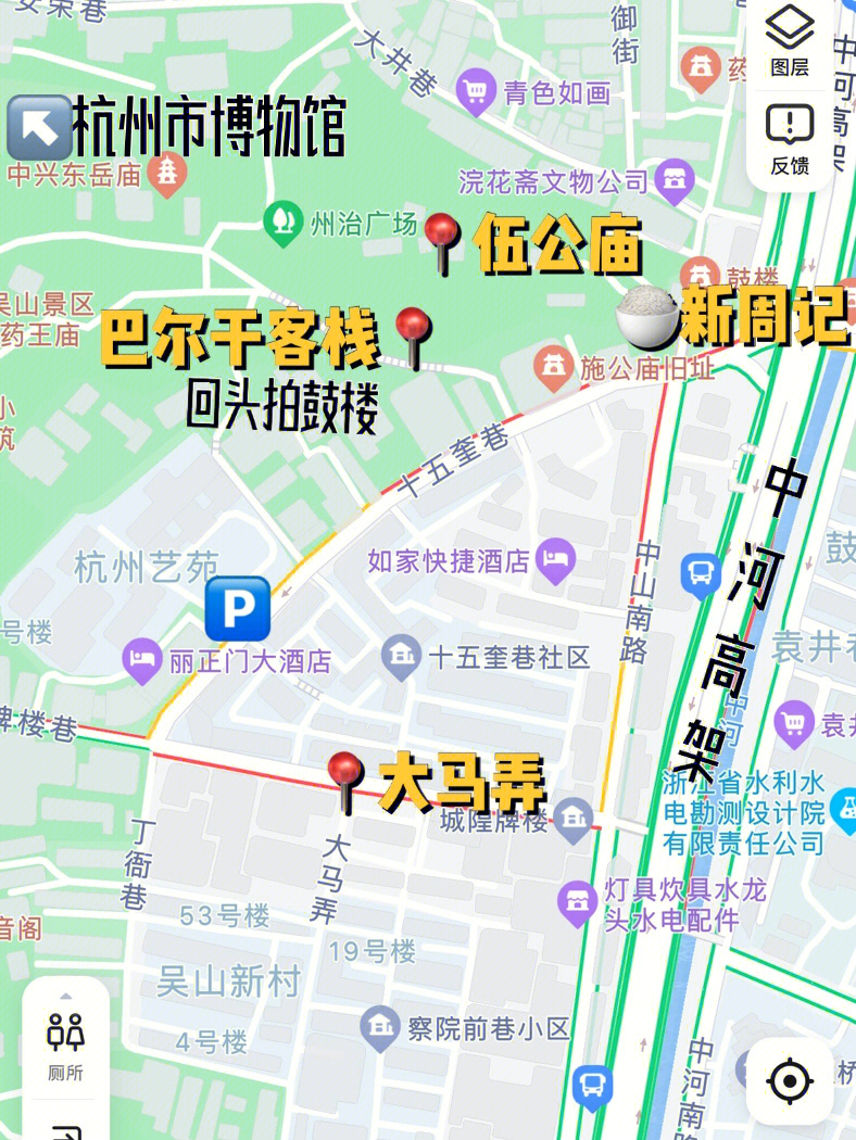 杭州上城区小区地图图片
