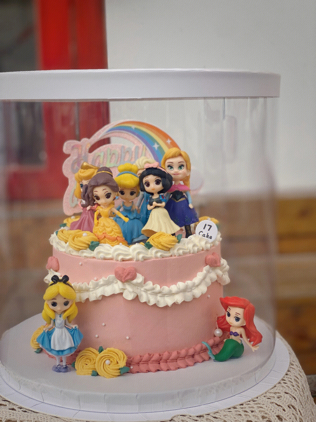 公主蛋糕迪士尼公主女孩生日蛋糕
