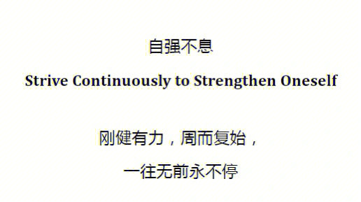 希望能坚持下去[doge]细细读了一下"自强不息"这个词条的释义