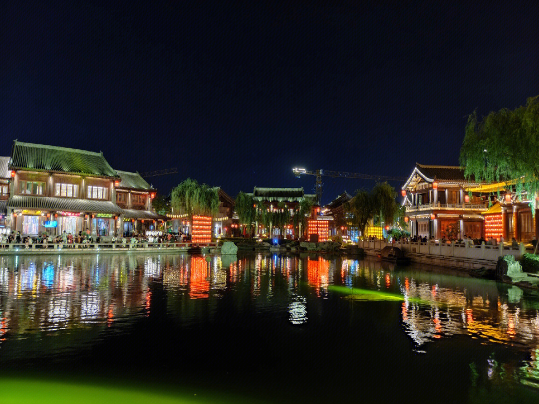 洛邑古城夜景图片图片