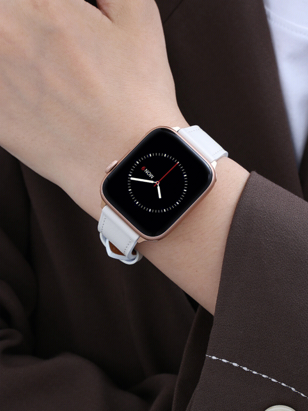 applewatch小白皮表带肉眼可见的精致感