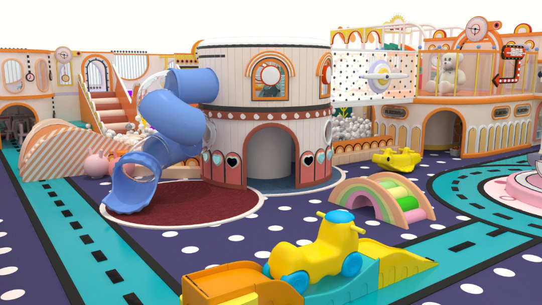 低幼的儿童乐园设计方案新颖的视觉体验
