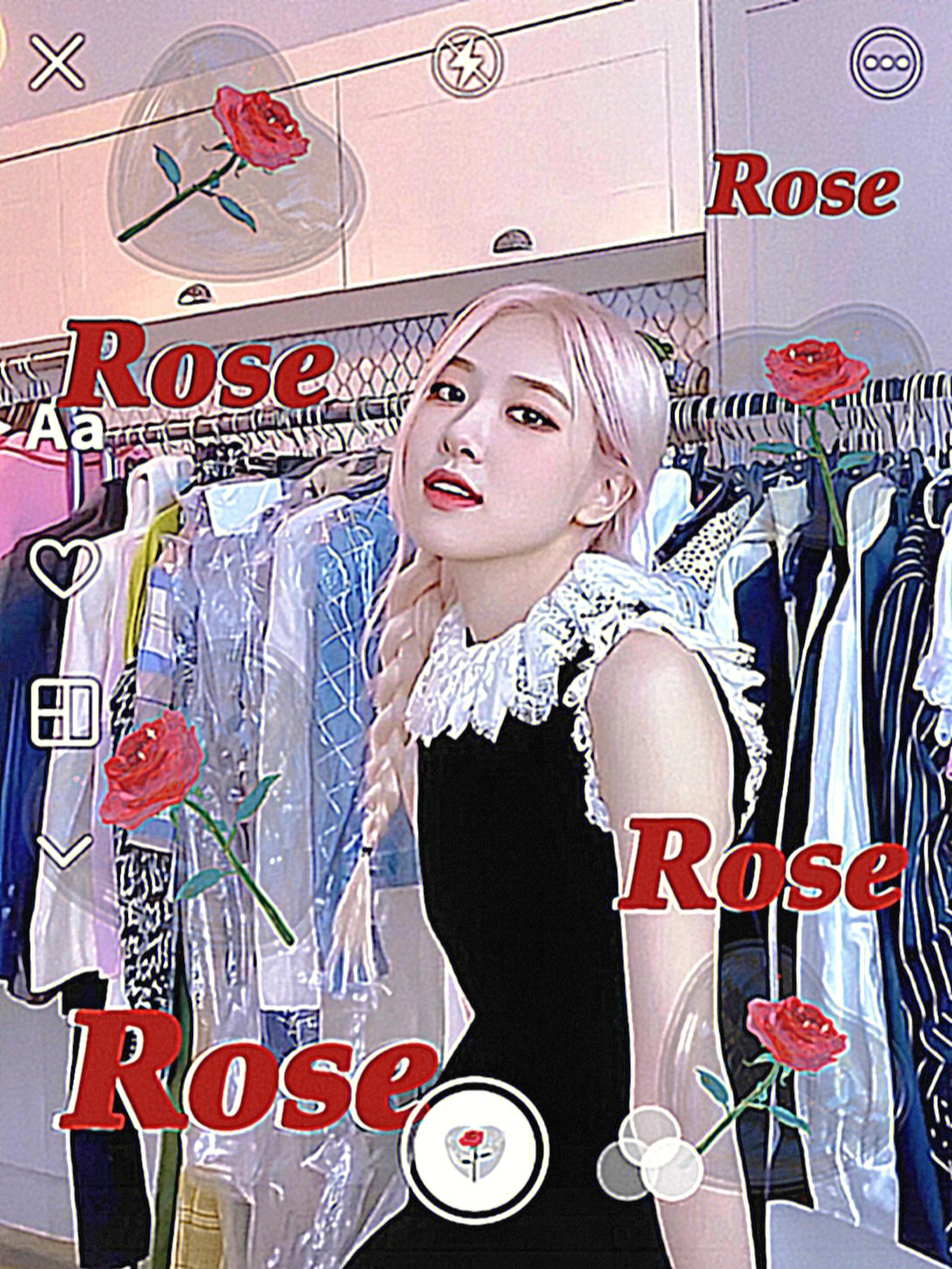 rose粉色系壁纸#rose朴彩英壁纸