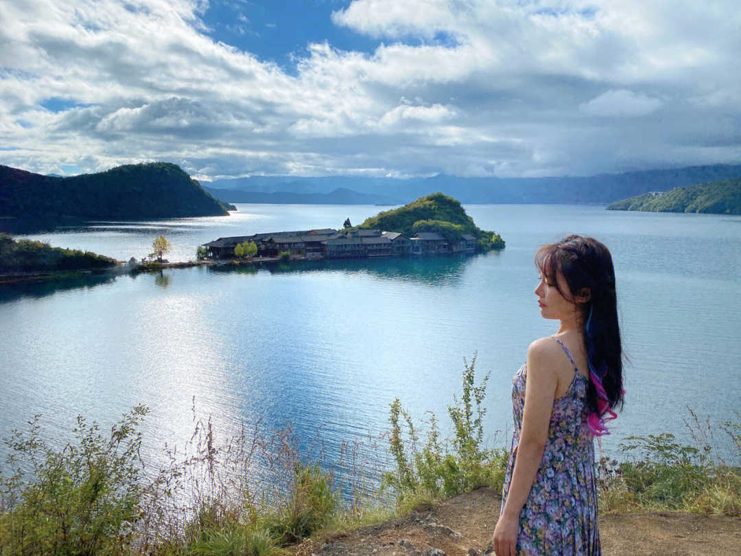 云南旅游泸沽湖里格半岛女神湾