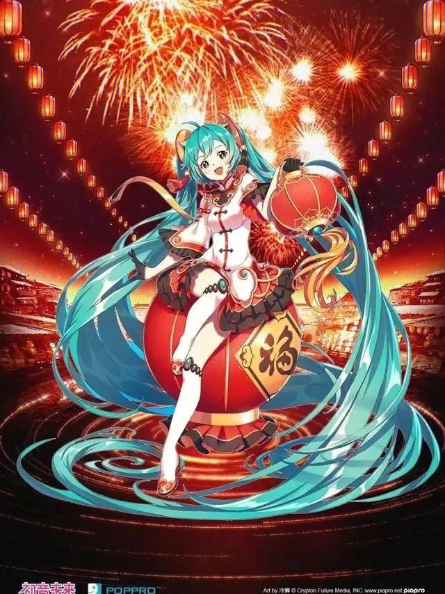 初音未来2021新年国风主题手办公布了#国风#手办#初音未来