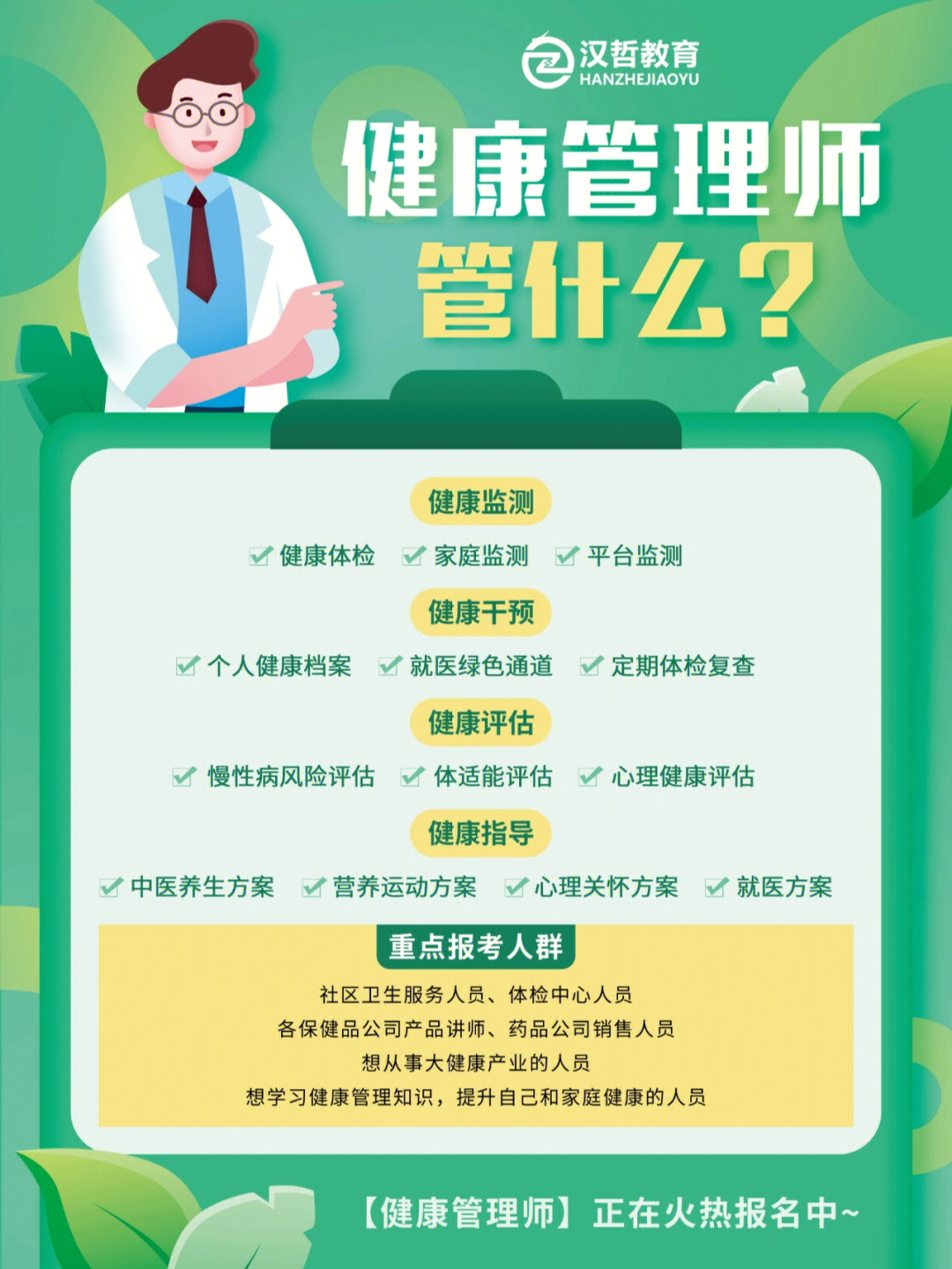 健康管理师宣传图片图片