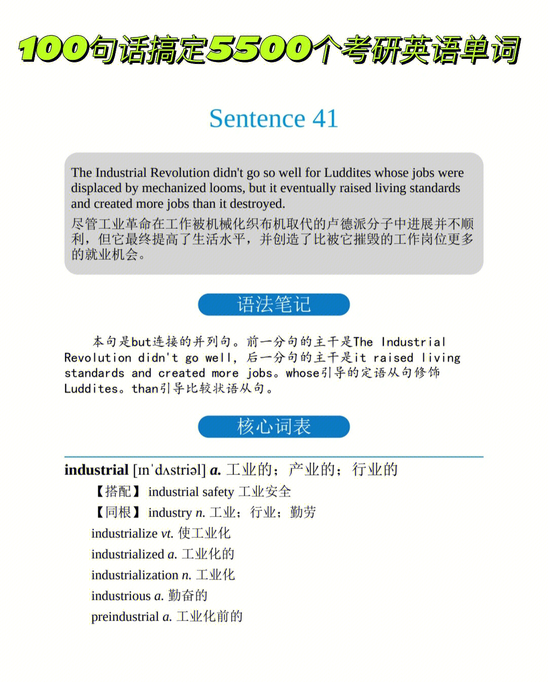 day41100句话搞定5500个考研英语单词