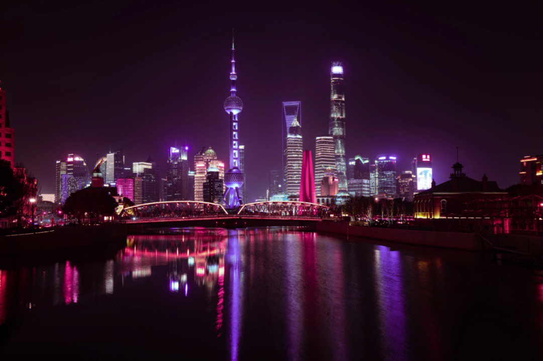 上海夜晚照片真实照片图片