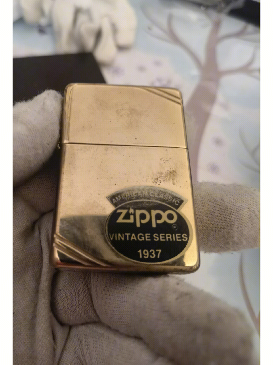 纯铜zippo用牙膏抛光图片