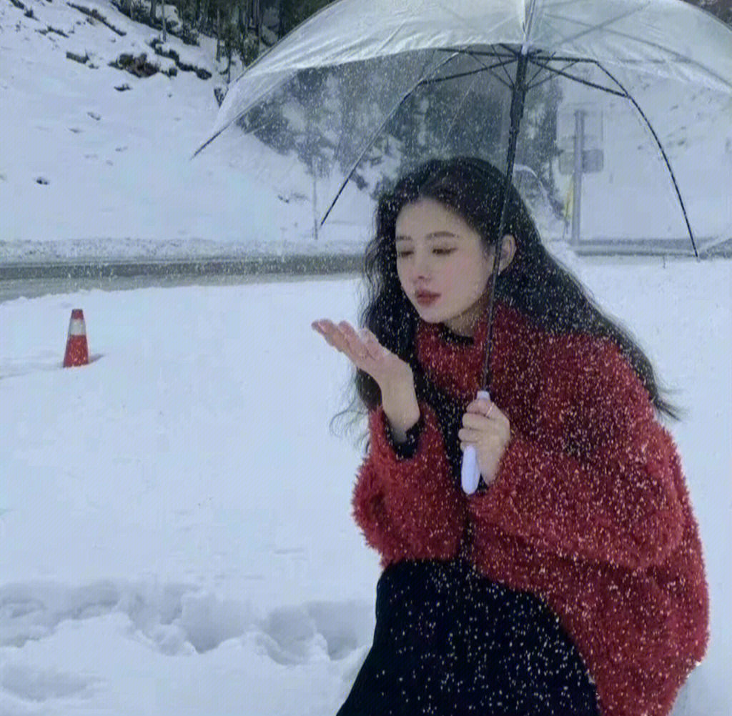 氛围感下雪女生头像集结