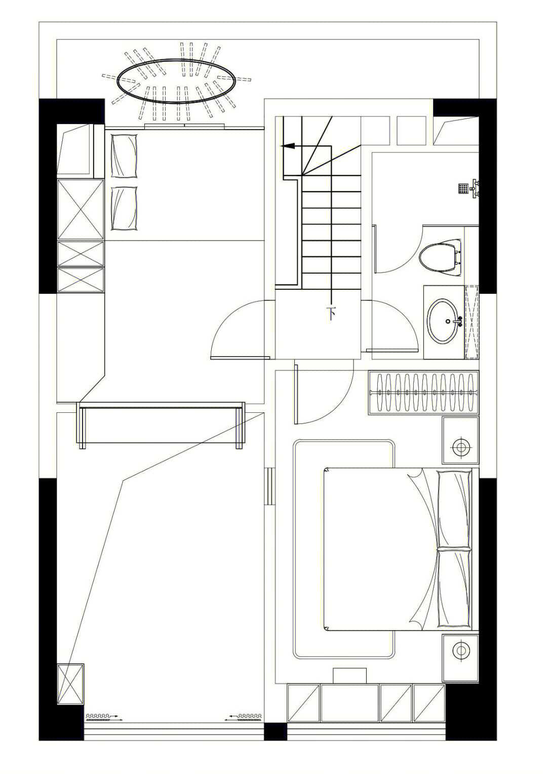 loft公寓平面布局图片