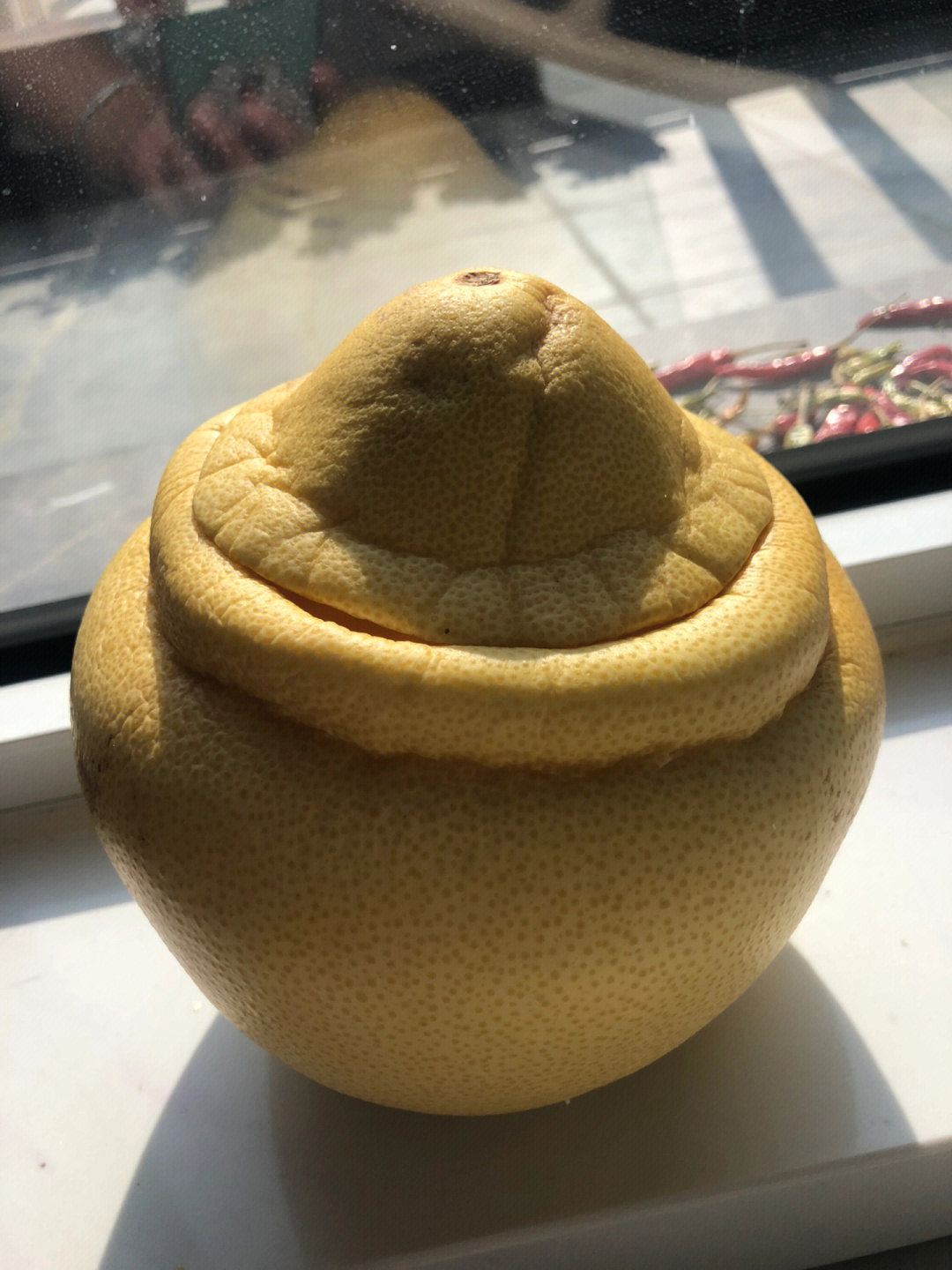 柚子皮做的手工作品图片