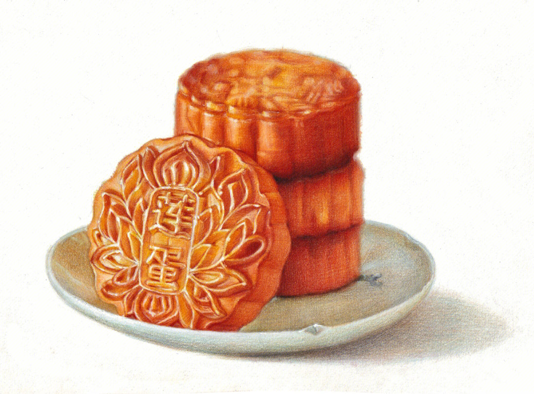 彩铅手绘中国传统美食