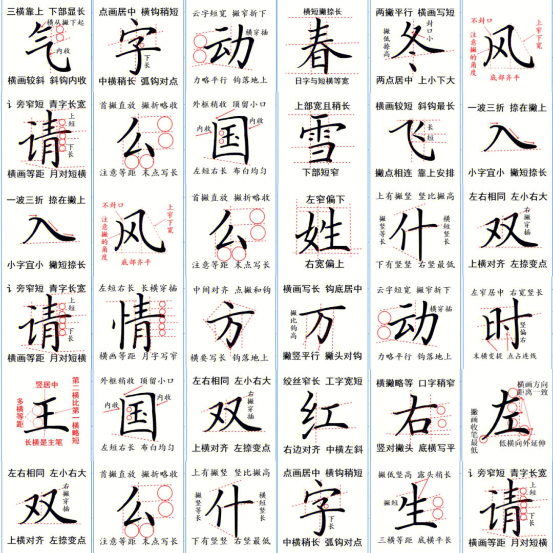 11画的汉字大全图片