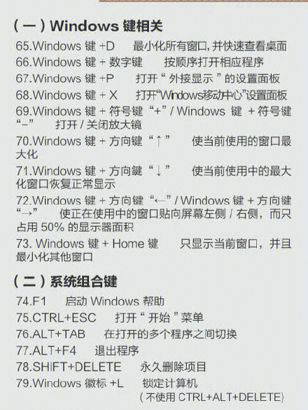 windows常用快捷键