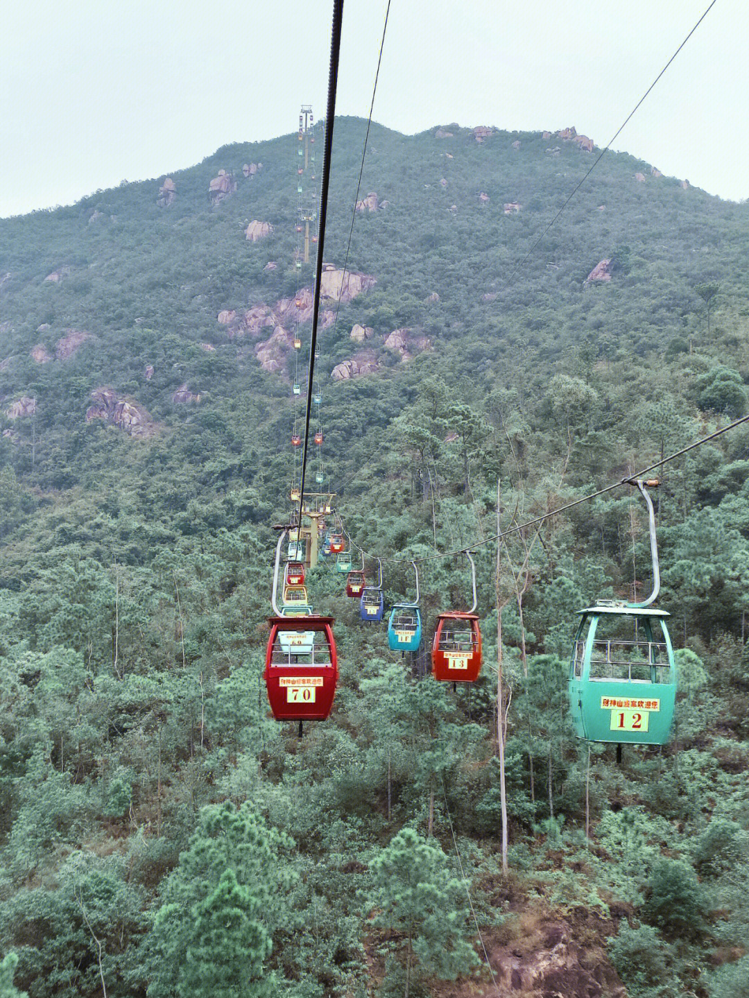 新会古兜温泉财神山缆车