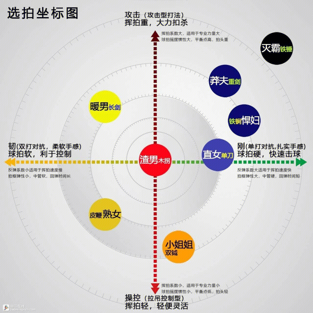 羽毛球拍性能坐标