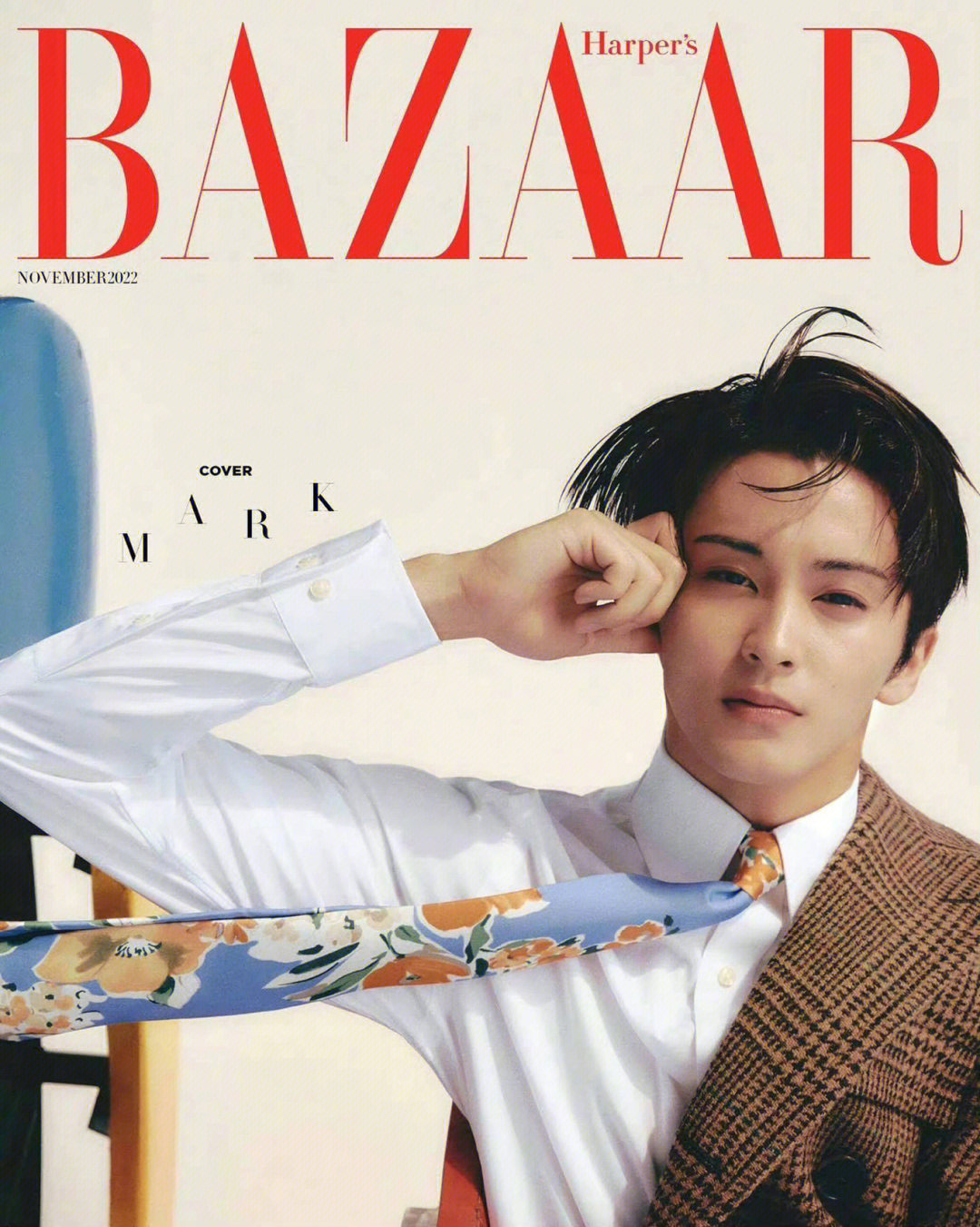 时尚杂志#少女写真#李马克 harper's bazaar korea 11月刊封面