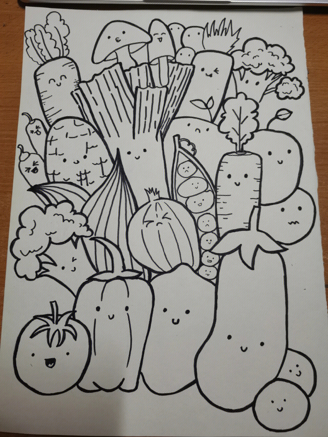 一堆蔬菜简笔画 简易图片