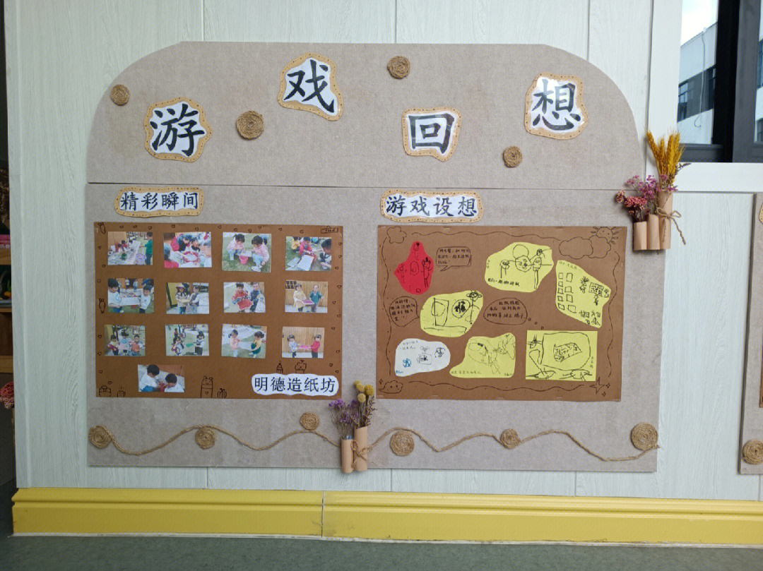 幼儿园自主游戏墙面图片