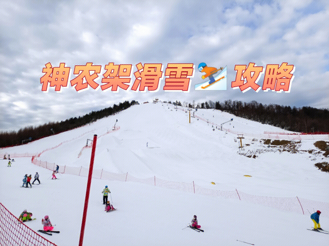 神农架滑雪场雪道图图片
