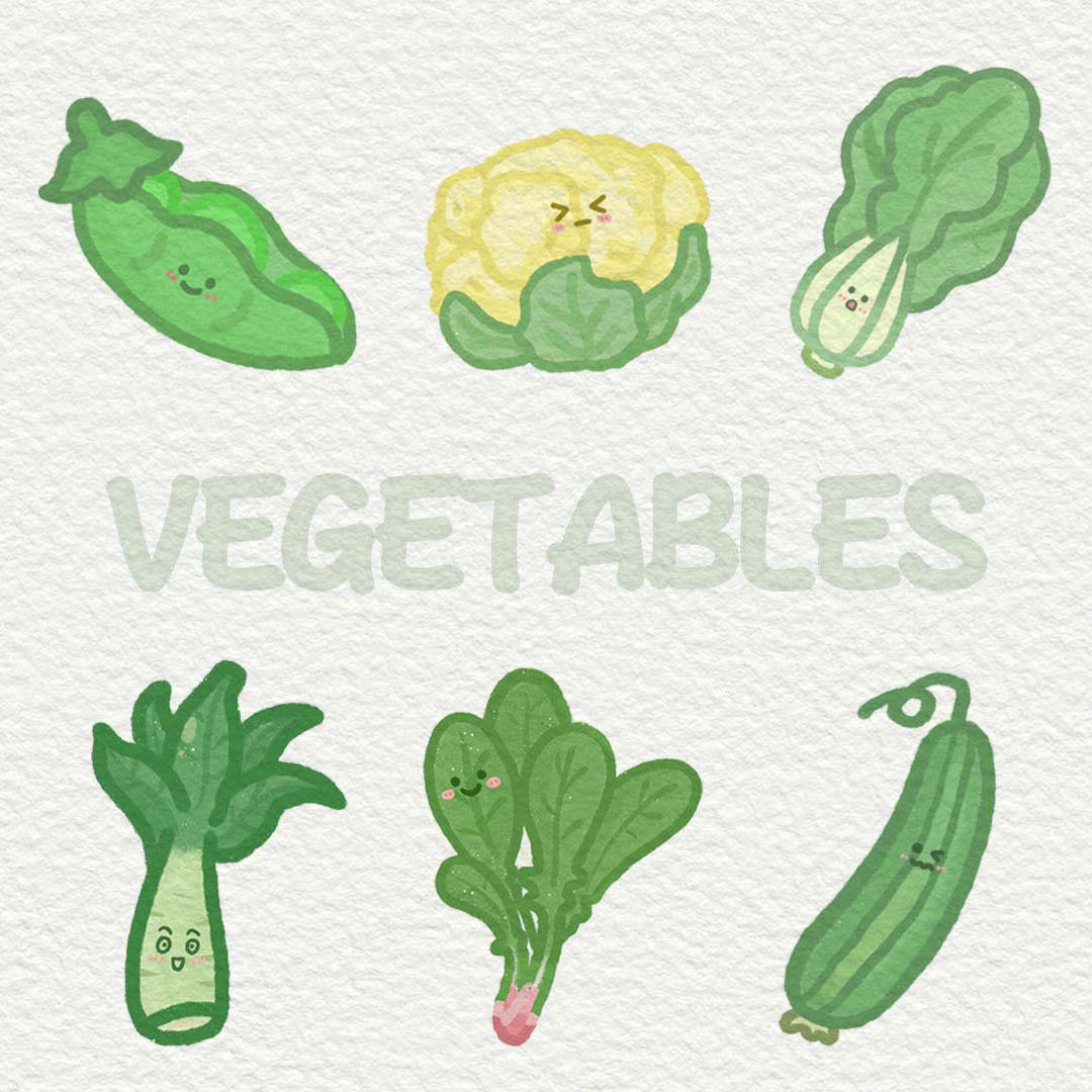 画画打卡day1蔬菜系列原创可爱简笔画