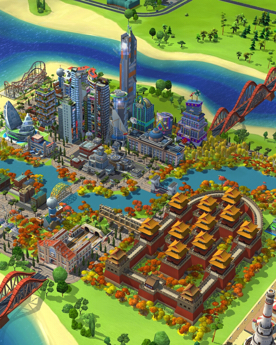 模拟城市simcity模拟天坛公园