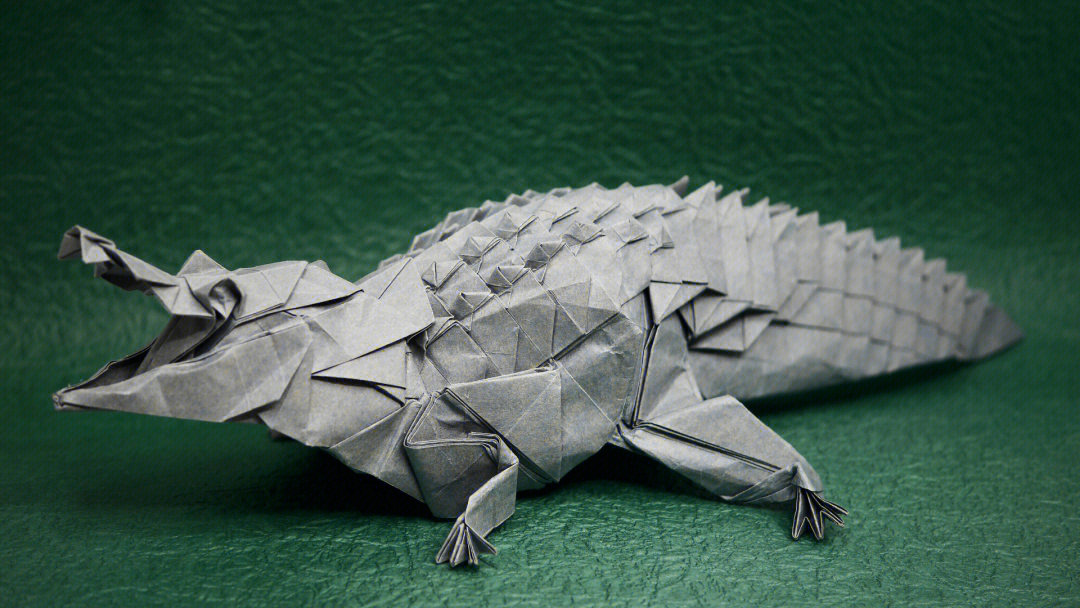 鳄鱼折纸简单图片