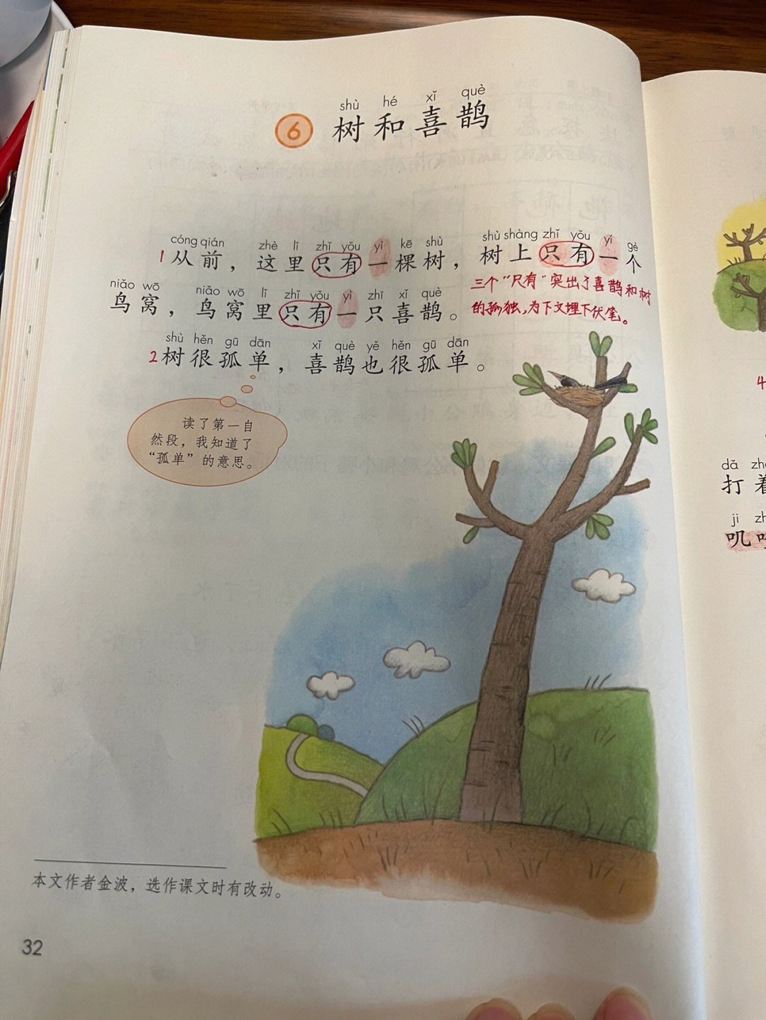 树和喜鹊课堂笔记图片图片