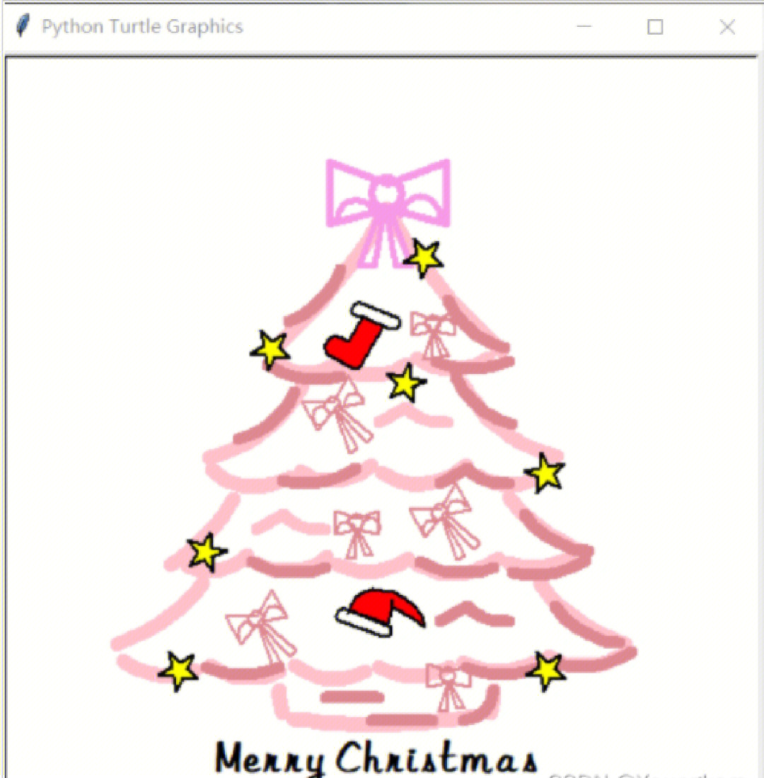 用python画圣诞树代码示例简单易学