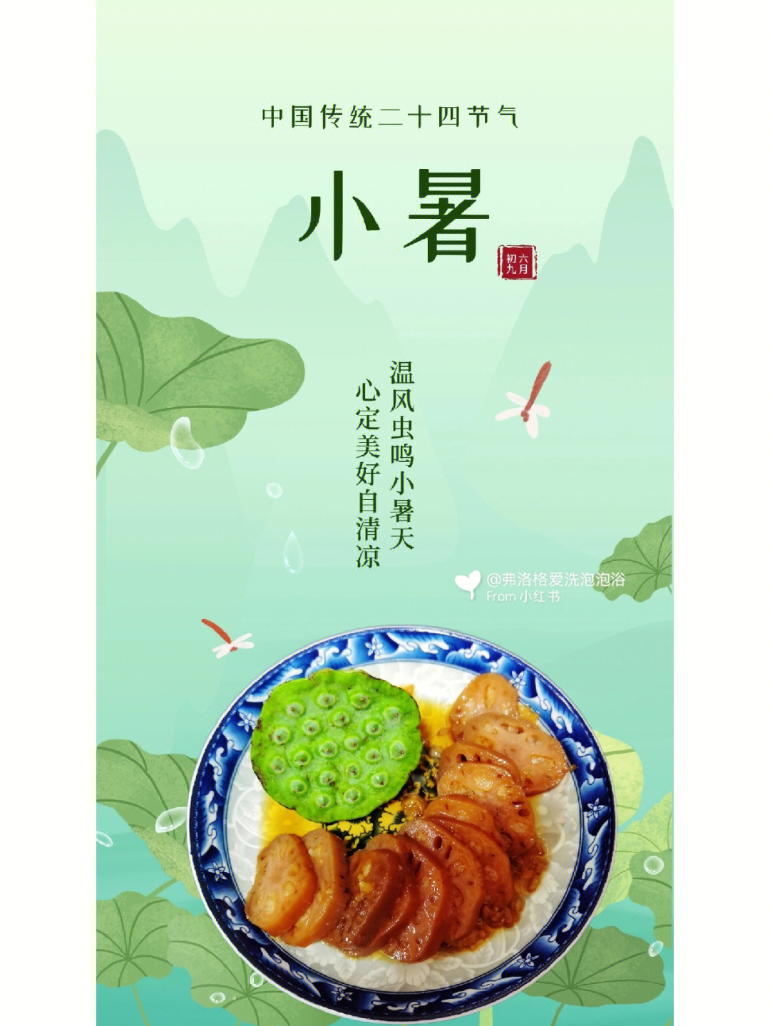 二十四节气美食小暑蜜汁莲藕