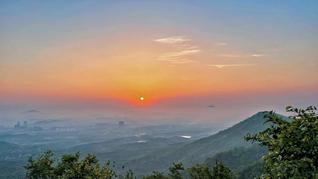 南京紫金山图片日出图片