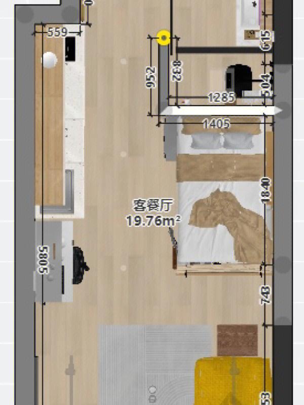 装修日记220平米小公寓设计构想