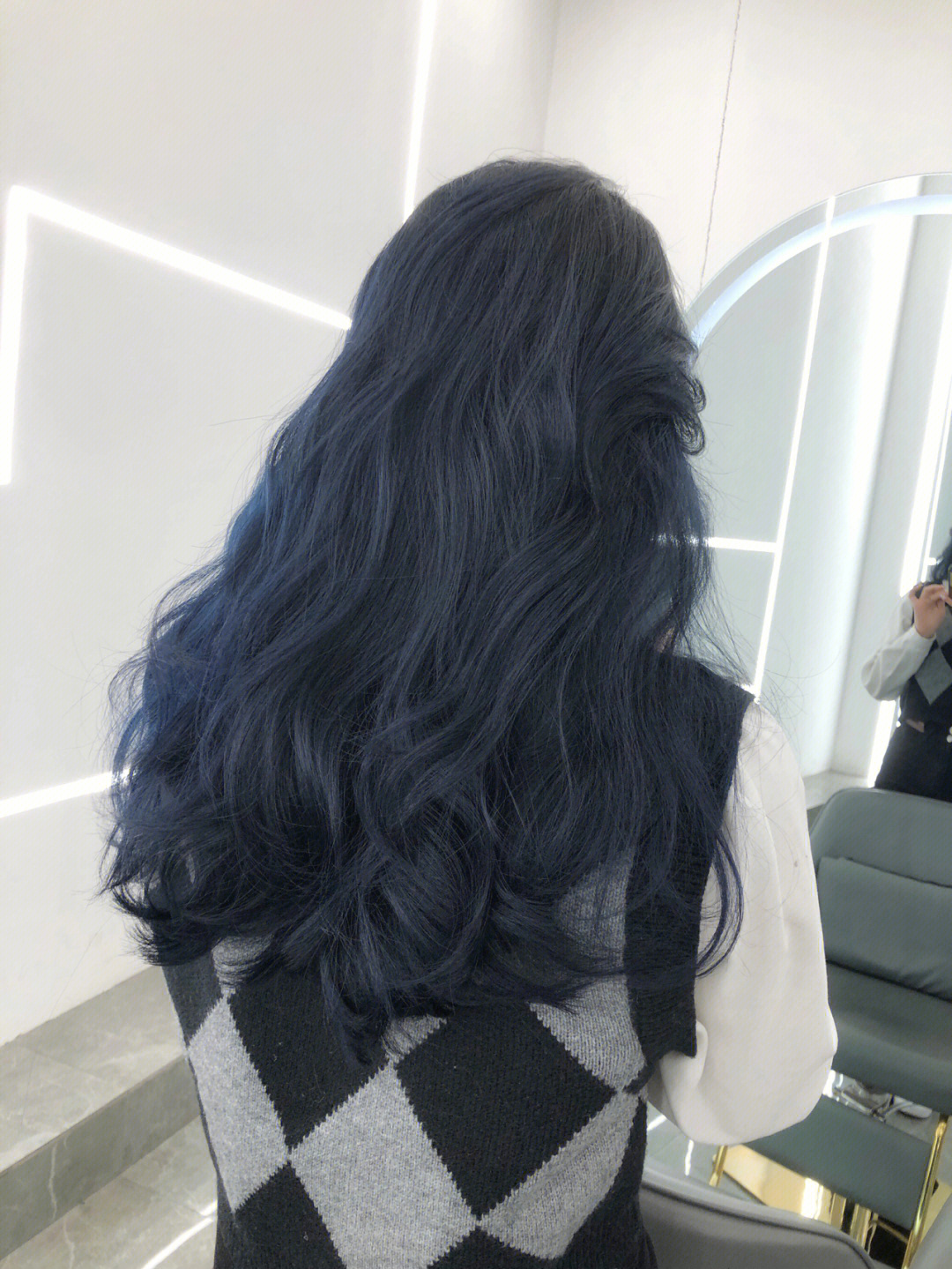 超级质感越掉越好看的发色蓝黑色