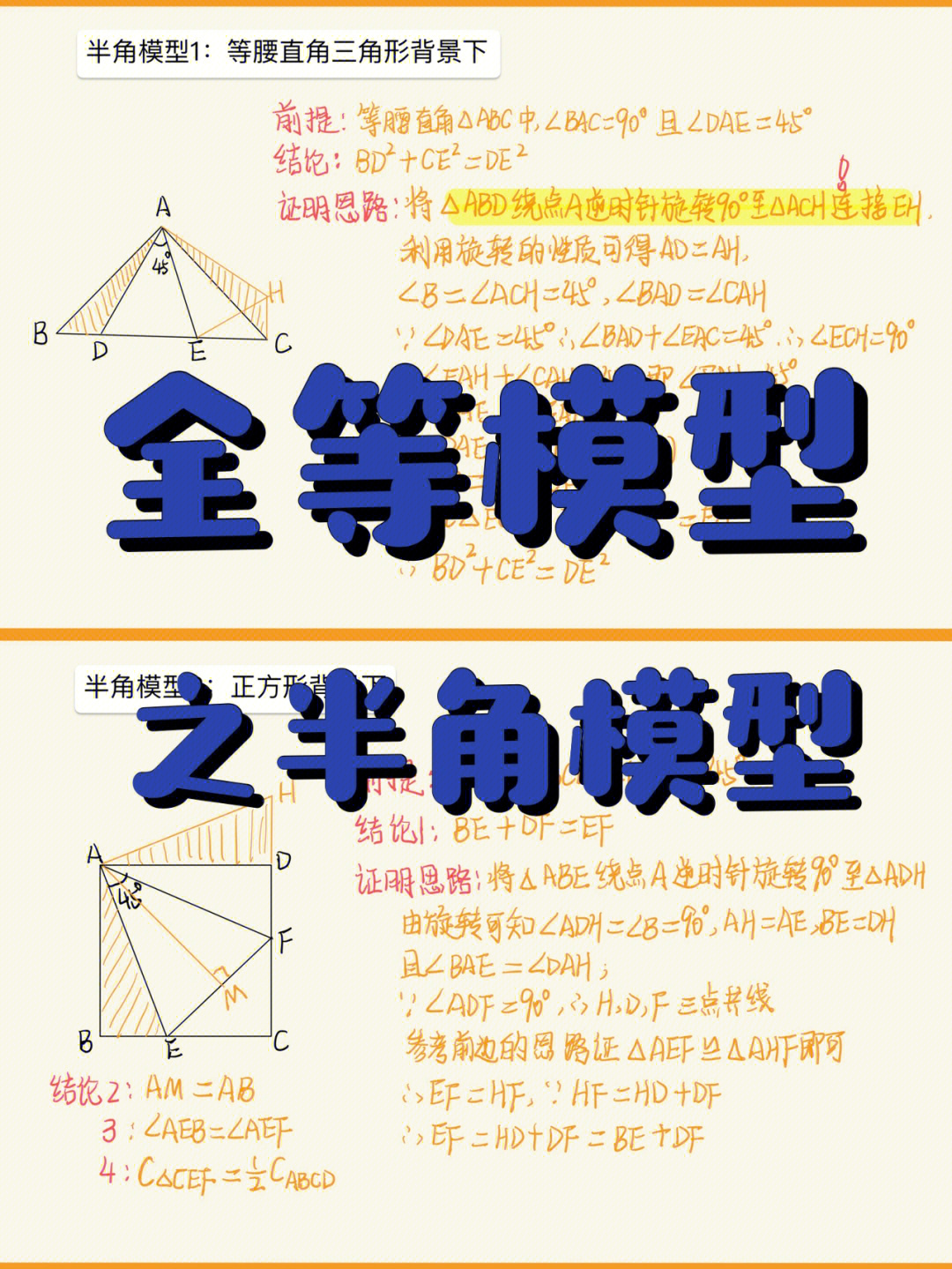 半角模型例题图片