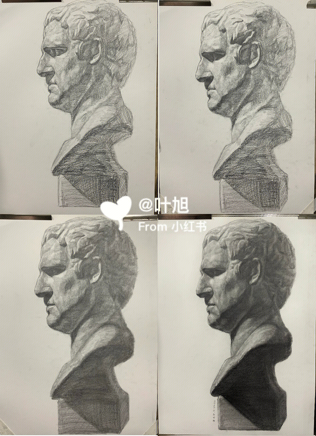 素描石膏头像阿格里巴